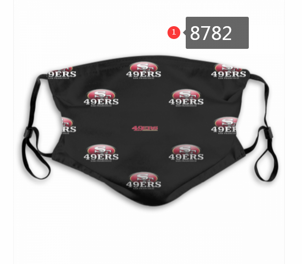 2020 San Francisco 49ers 455 Dust mask with filter->nfl dust mask->Sports Accessory